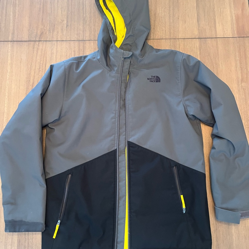 The North Face Gray and Black Windwall Jacket